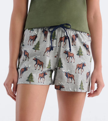 Little Blue House Women's Wild Moose Sleep Shorts